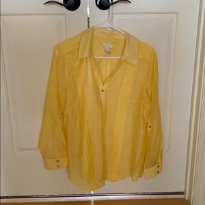 Chico’s blouse size 1 fits 6-8 beautiful